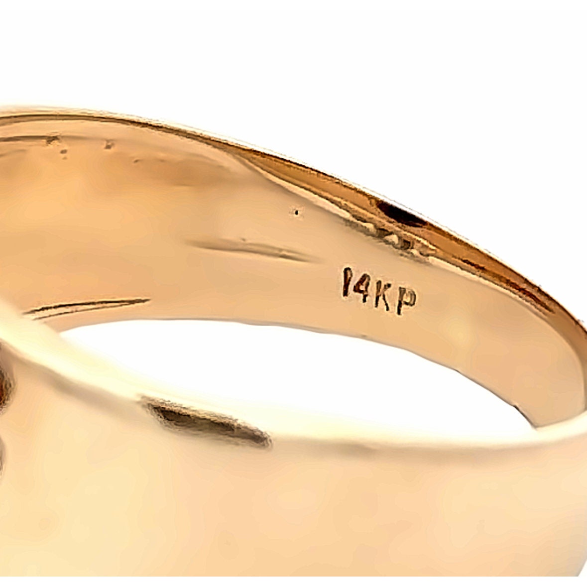 14kt onyx and diamond  vintage ring solid gold