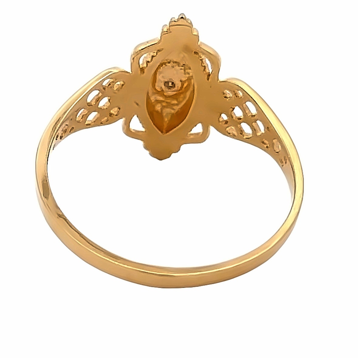 18kt yellowgold   solid gold  vintage ring