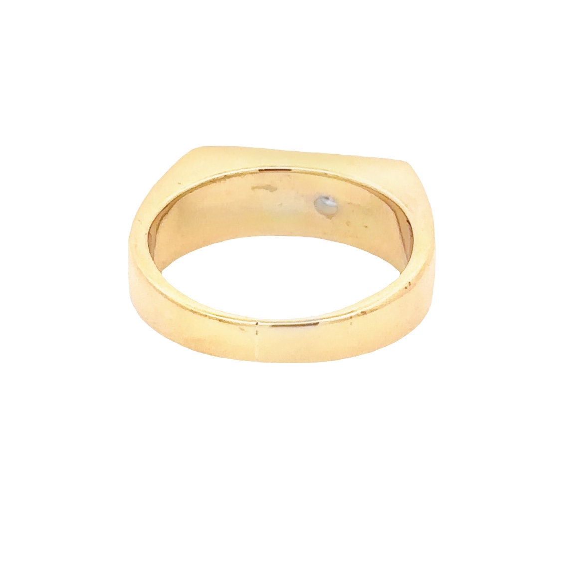 14kt yellow gold vintage onyx men's ring