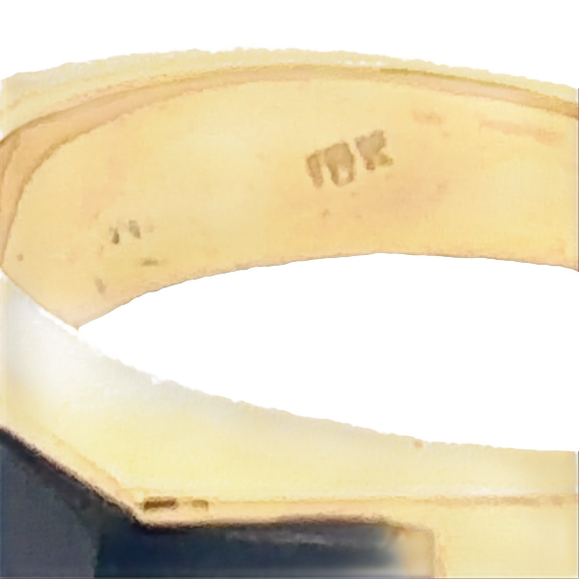 14kt yellow gold vintage onyx men's ring