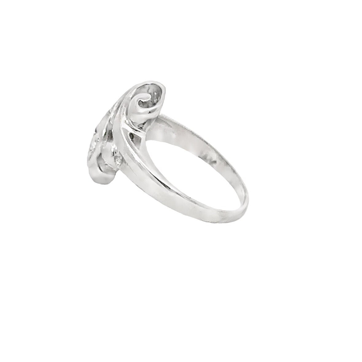 14kt white gold vintage ring