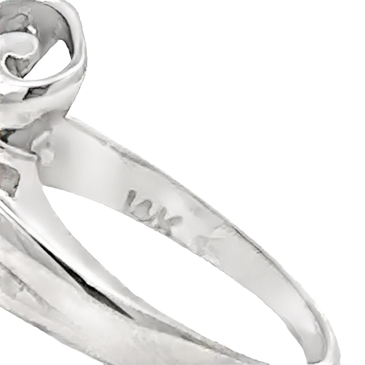 14kt white gold vintage ring