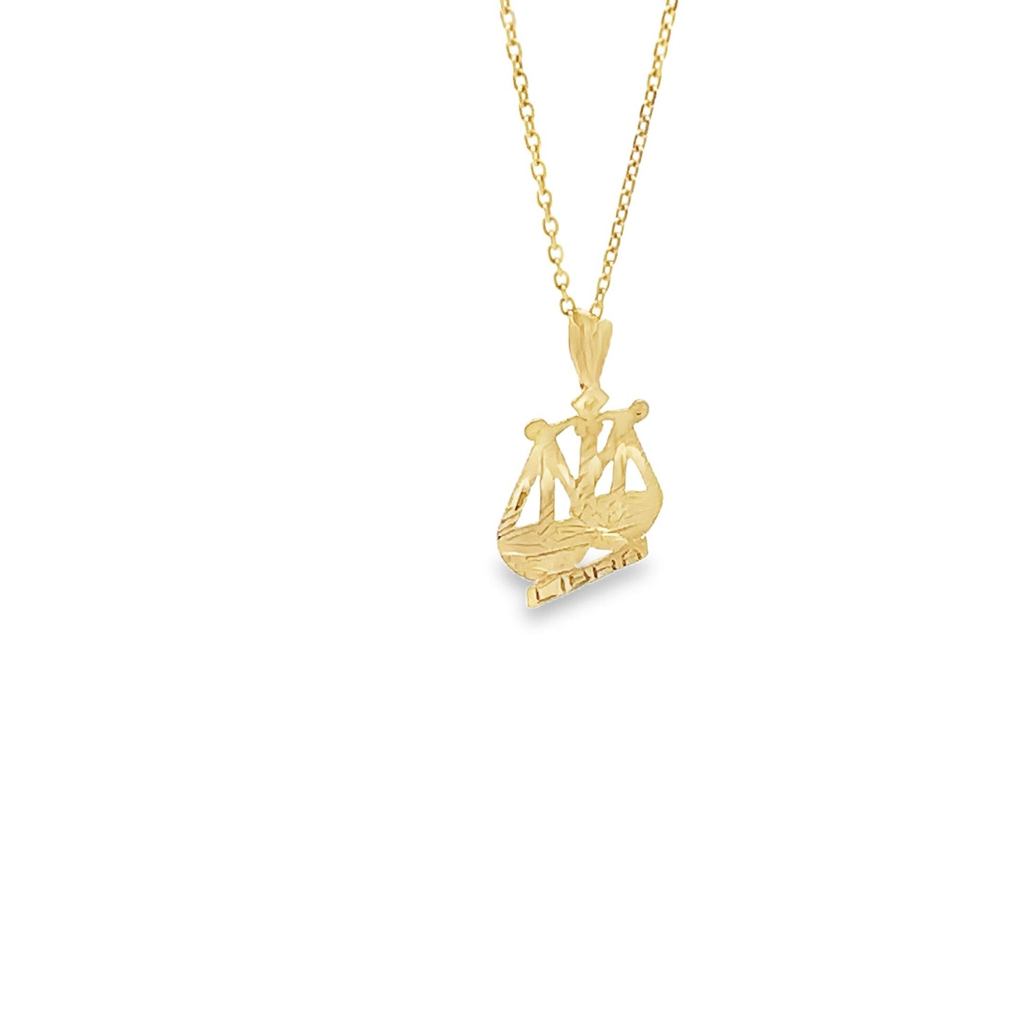 14kt Solid yellow gold libra charm