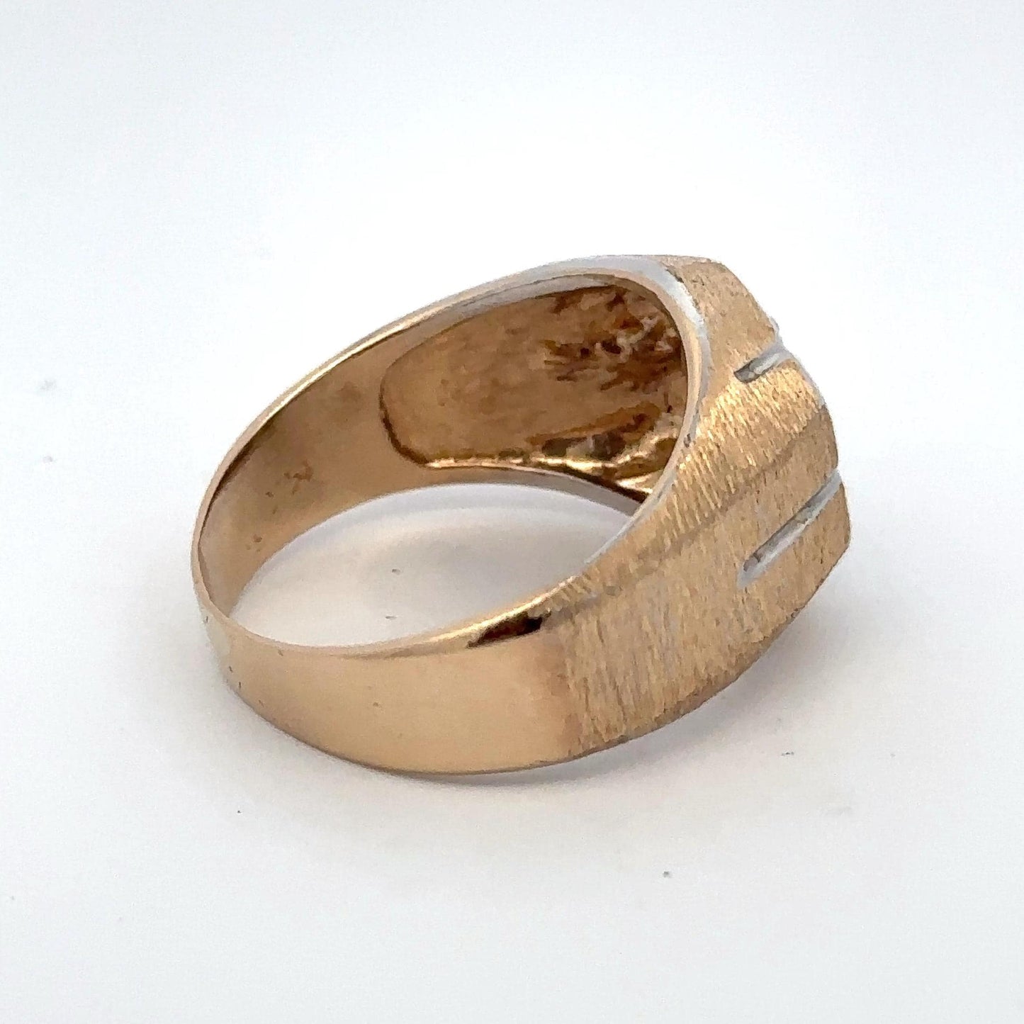 14kt yellow gold vintage men's ring