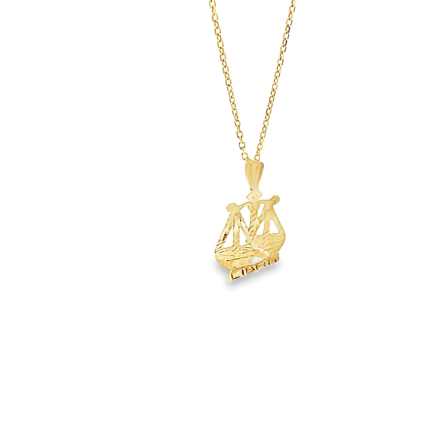 14kt Solid yellow gold libra charm
