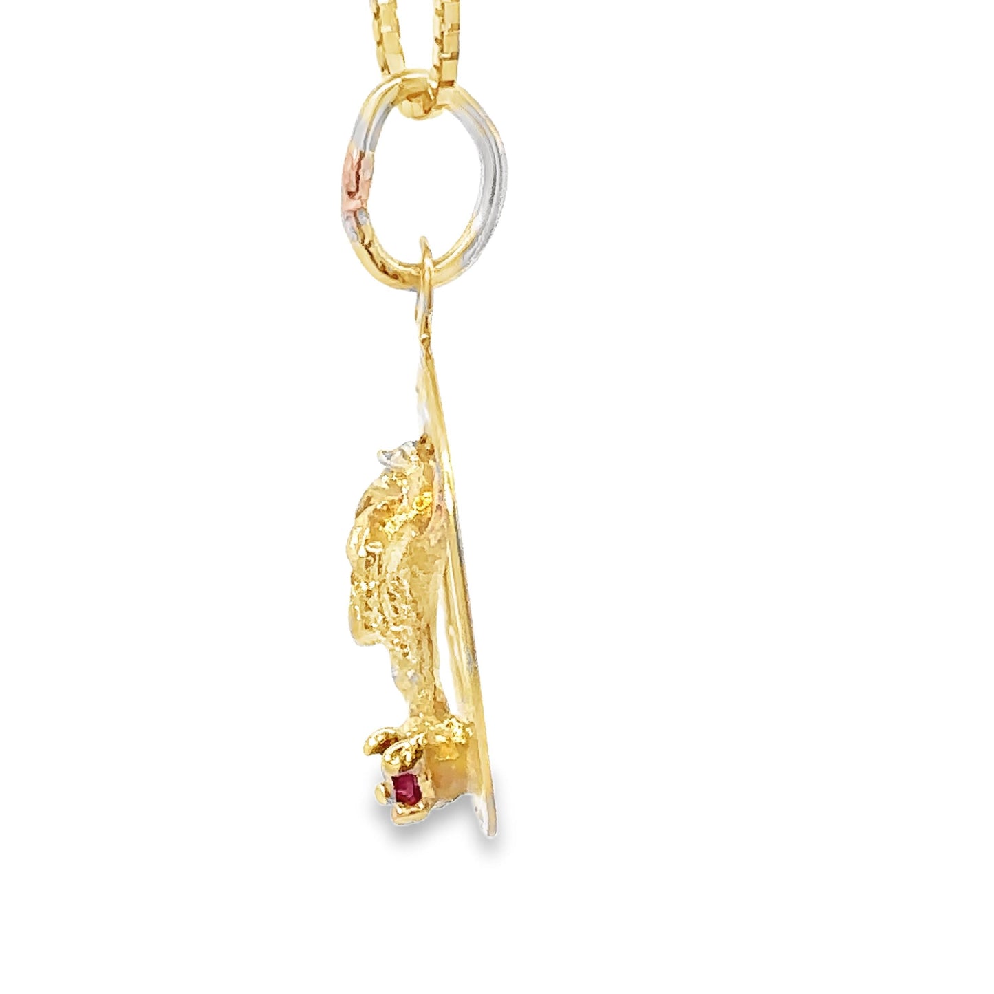14KT Yellow solid Gold Freeport  Charm vintage