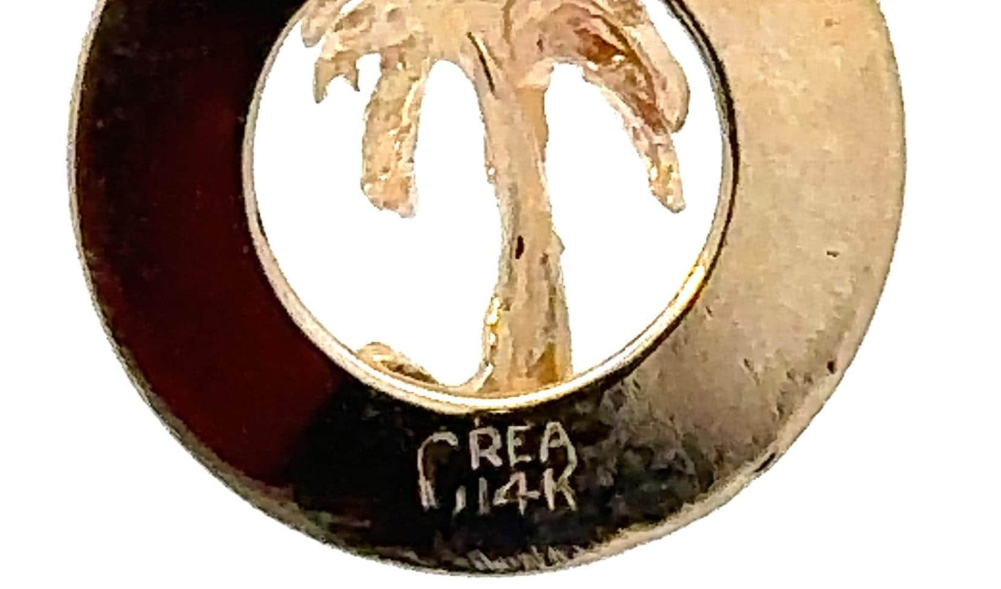 14KT Yellow solid Gold Freeport  Charm vintage
