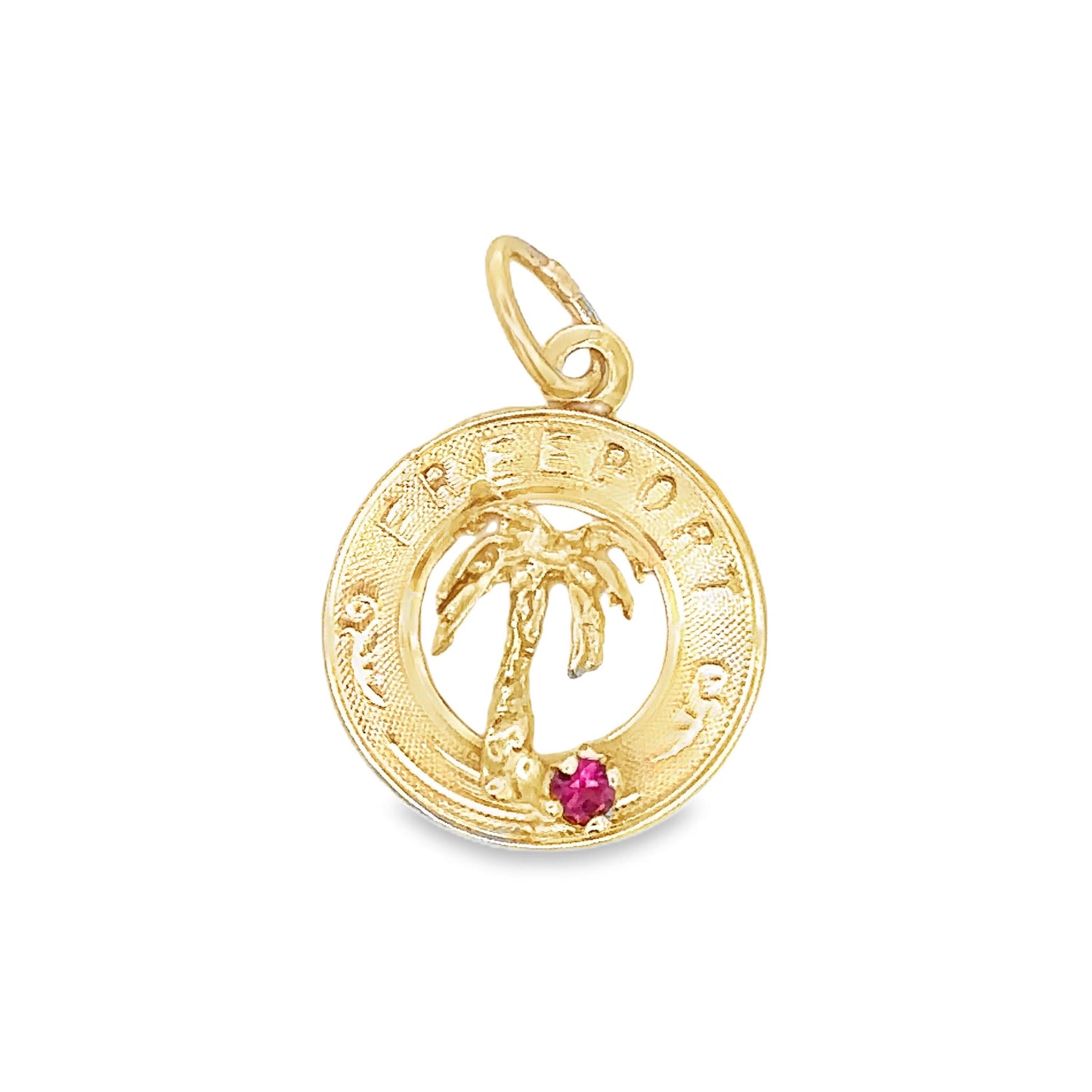 14KT Yellow solid Gold Freeport  Charm vintage