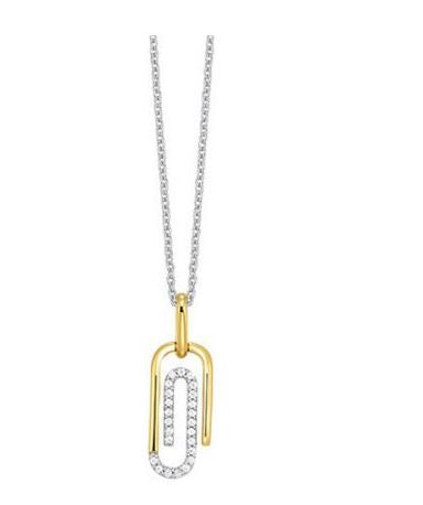 10KT YELLOW GOLD DIAMOND PENDANT