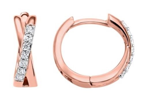 10KT  Gold & Diamond  Fashion Earrings