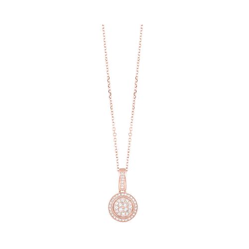 Rose Gold Diamond Circle Pendant