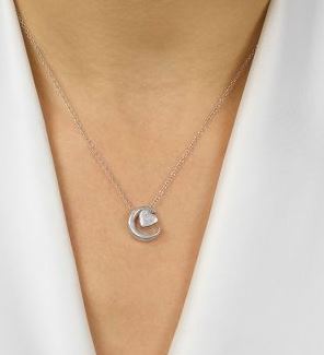 Sterling Silver To The Moon & Back Pendant